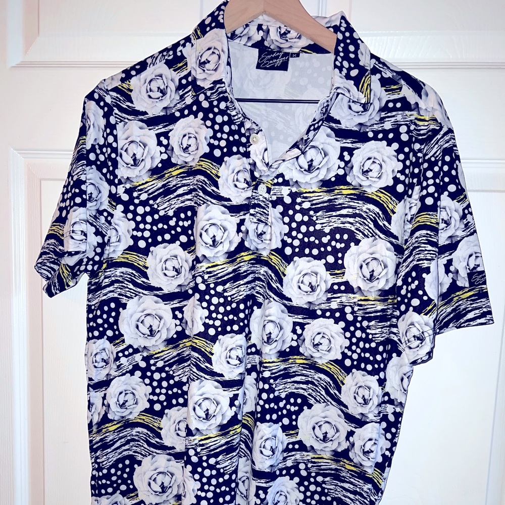 Mens Sunday Swagger Golf Pro Polo
